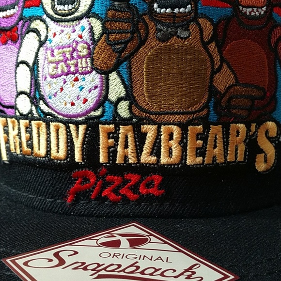 NWT FNAF Five Nights At Freddy's Pizza Hat Cap - Picture 2 of 8